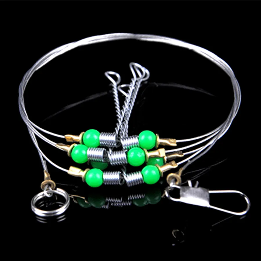 10Packs* 3/4/5 Arms Stainless Steel Fishing Wire Leader Trace with Rigs & Swivels & Snap Lure balance
10Packs* 3/4/5 Arms Stainless Steel Fishing Wire Leader Trace with Rigs & Swivels & Snap Lure balance
