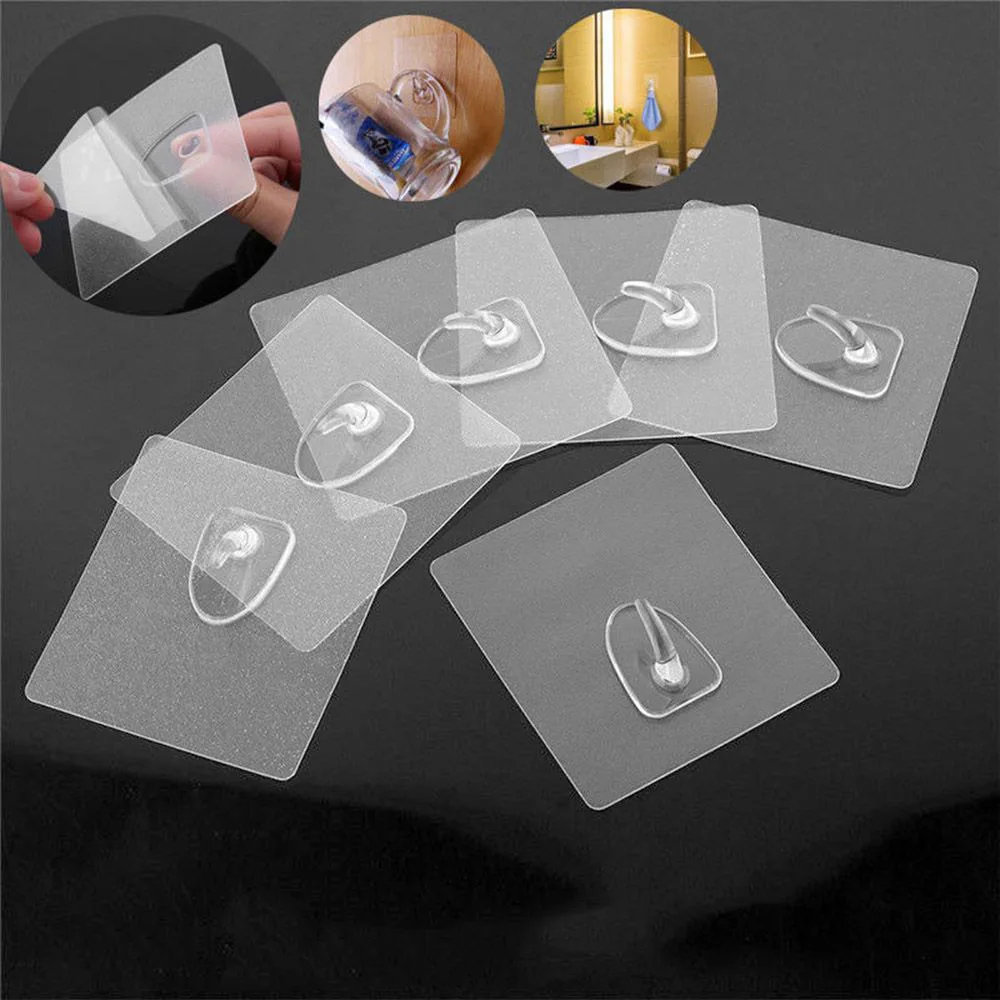 6Pcs Transparent Self Adhesive Hook Door Wall Strong Hangers Towel Mop Handbag Strong Holder For Kitchen Bathroom Accessories
6Pcs Transparent Self Adhesive Hook Door Wall Strong Hangers Towel Mop Handbag Strong Holder For Kitchen Bathroom Accessories