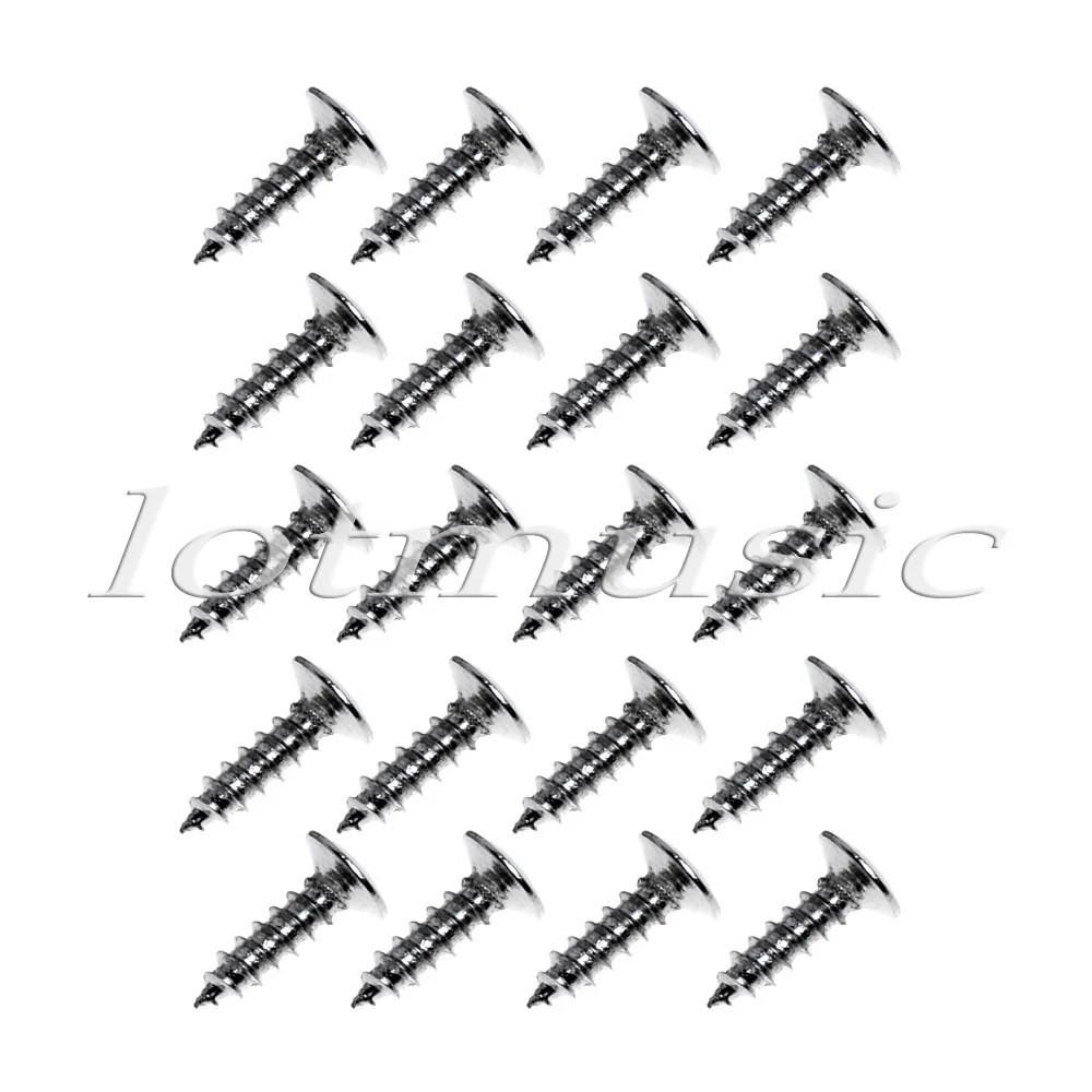 20pcs Chrome Guitar Pickguard Mounting Screws Scratch Plate Screws For Strat Tele Guitar Replacement
20pcs Chrome Guitar Pickguard Mounting Screws Scratch Plate Screws For Strat Tele Guitar Replacement