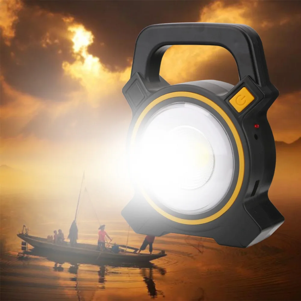 2-Modes COB LED USB Rechargeable Work Light Solar Work Lamp Portable Camping Lantern Mobile Power Bank LED Lamp With USB Cable
2-Modes COB LED USB Rechargeable Work Light Solar Work Lamp Portable Camping Lantern Mobile Power Bank LED Lamp With USB Cable