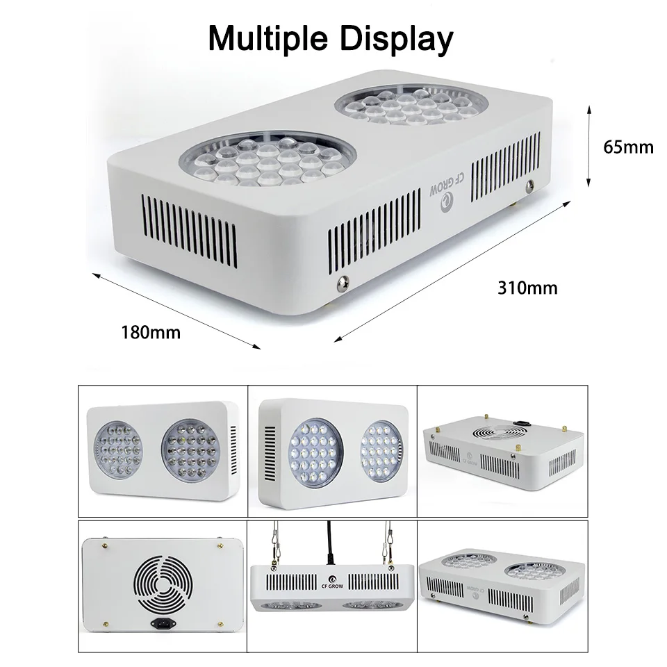 CF Grow 210W LED Grow Light Full Spectrum Hydroponic Plant Growing Lamp for Indoor Greenhouse Tent Flowers Fruit Growth Lighting
CF Grow 210W LED Grow Light Full Spectrum Hydroponic Plant Growing Lamp for Indoor Greenhouse Tent Flowers Fruit Growth Lighting