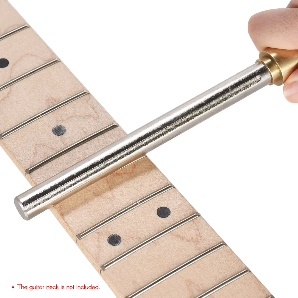 Guitar Fret Dressing Metal File with 3 Carborundum Slots Wooden Handle Guitar Repair Maintenance Tool Luthier Tool
Guitar Fret Dressing Metal File with 3 Carborundum Slots Wooden Handle Guitar Repair Maintenance Tool Luthier Tool