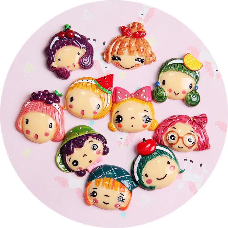 10pcs flatback resin cabochons Kawaii Cartoon Fruit Girls Embellishments For Scrapbooking Diy Phone Hairbow Accessories
10pcs flatback resin cabochons Kawaii Cartoon Fruit Girls Embellishments For Scrapbooking Diy Phone Hairbow Accessories
