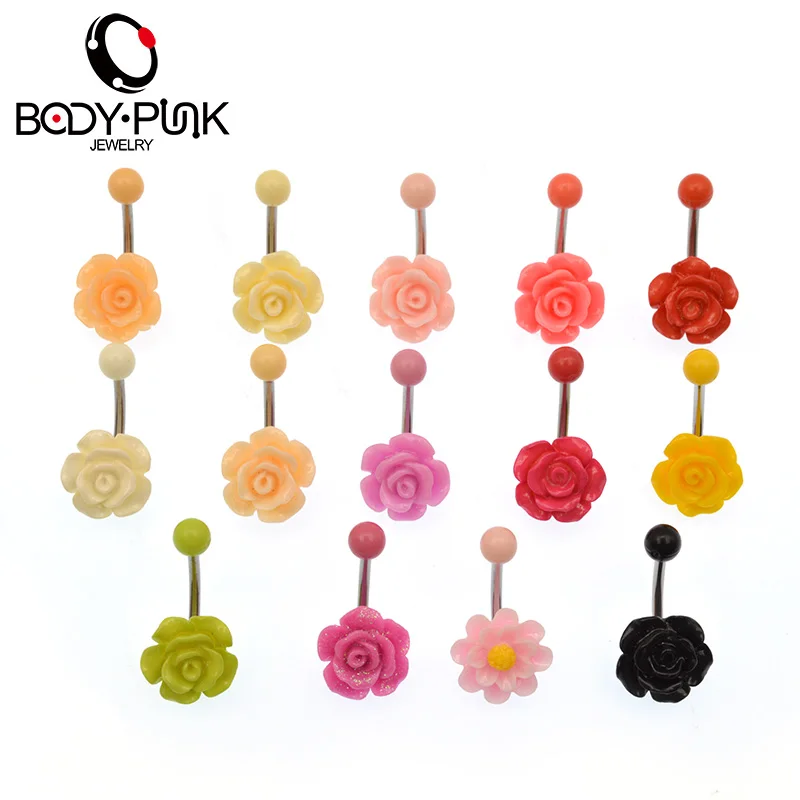 BODY PUNK Hot Belly Button Rings Clear Surgical Trendy Acrylic Rose Belly Buttoning Navel Ring Women Sexy Body Piercing Jewelry
BODY PUNK Hot Belly Button Rings Clear Surgical Trendy Acrylic Rose Belly Buttoning Navel Ring Women Sexy Body Piercing Jewelry