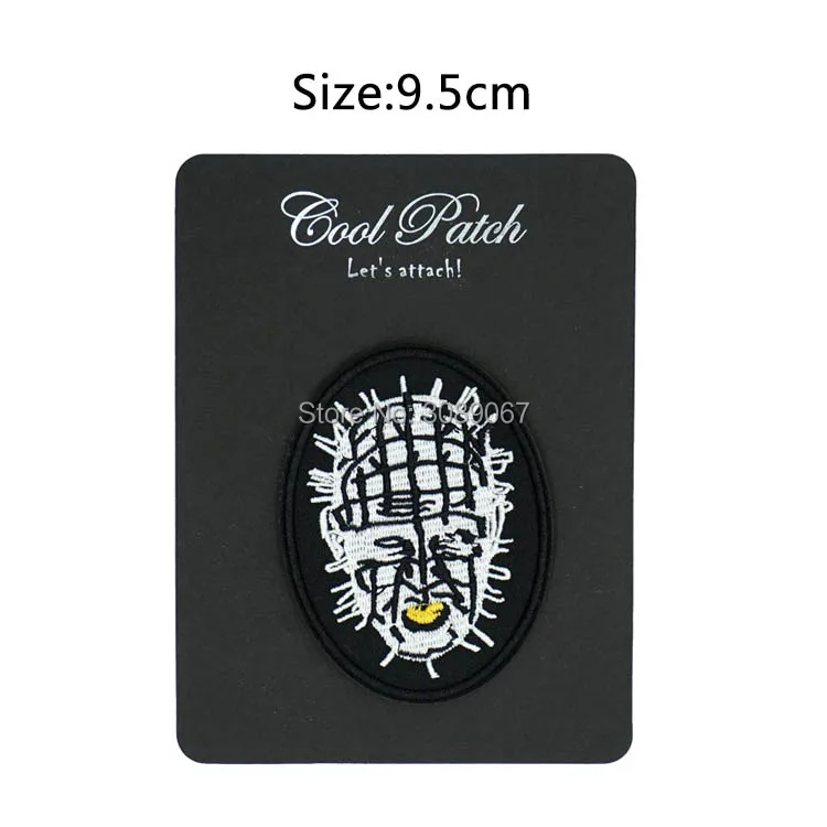 3 75 "вышитая нашивка Hellraiser Pinhead из сериала фильмов ужасов свинцовая ценобитовая
