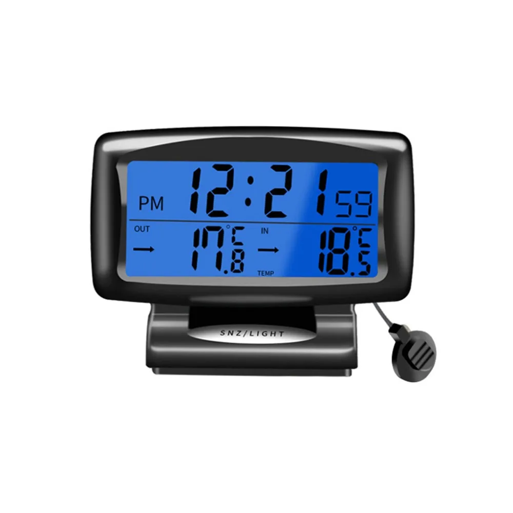 Фото Цифровой автоматический термометр 2 в 1 с ЖК дисплеем и календарем|Часы| |(Aliexpress на русском)