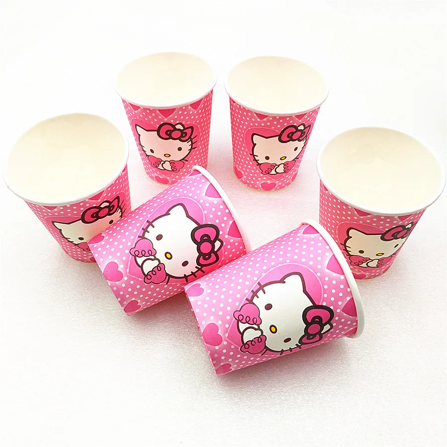 Малыш день рождения рисунок Hello Kitty вечерние принадлежности украшение скатерть