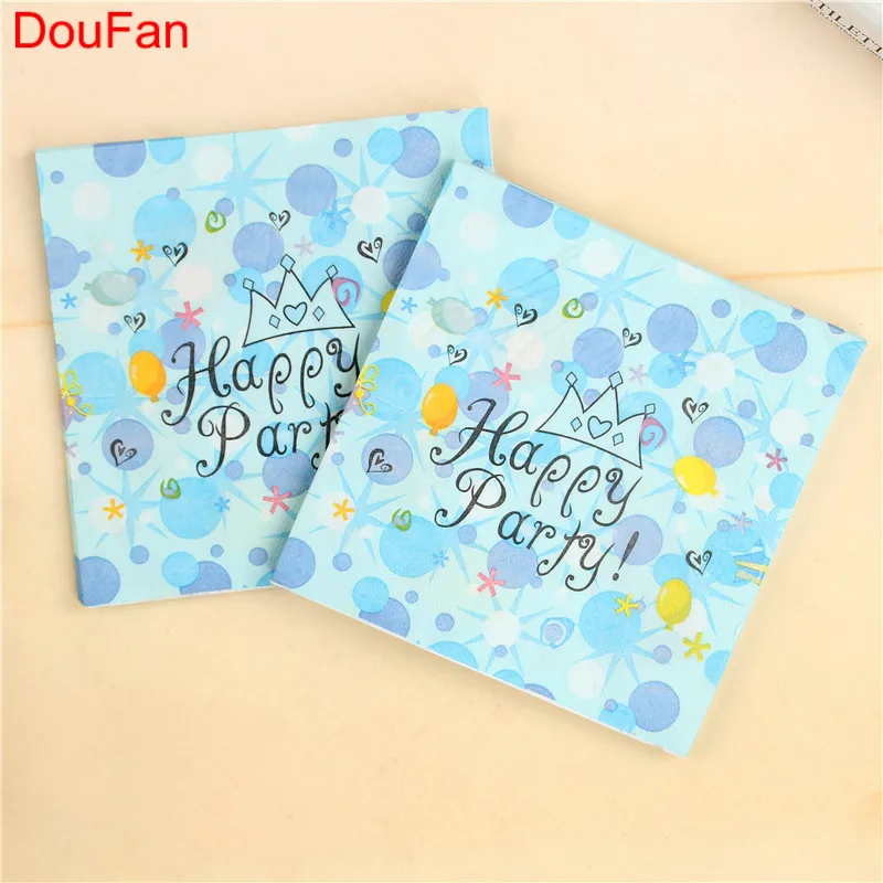 DouFan 20pcs Paper Napkin for 1st Happy Birthday Party 100% Virgin Wood Paper Napkins For Baby Shower Pink Blue Party Supplies
DouFan 20pcs Paper Napkin for 1st Happy Birthday Party 100% Virgin Wood Paper Napkins For Baby Shower Pink Blue Party Supplies
