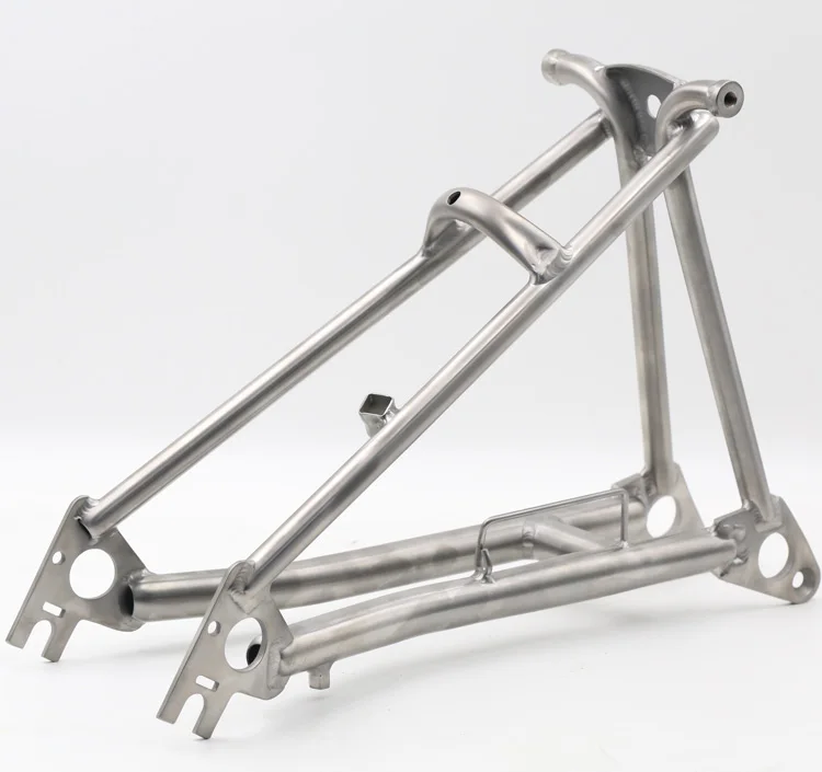 Задний треугольник/Рама для велосипеда Brompton 450 г (экономия 330 г, чем стальной)
Задний треугольник/Рама для велосипеда Brompton 450 г (экономия 330 г, чем стальной)