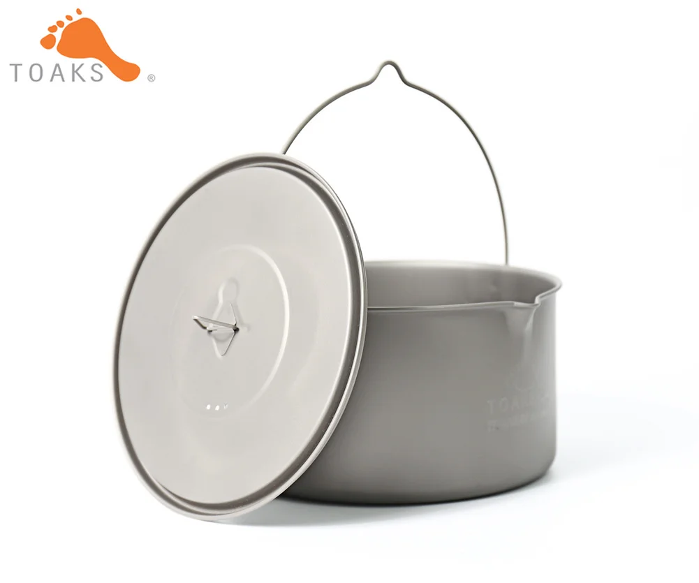 Camping Titanium POT-2000-BH Outdoor Hiking Pot with Cover Bail Handle Easy to Carry 2000 ml 258g
Camping Titanium POT-2000-BH Outdoor Hiking Pot with Cover Bail Handle Easy to Carry 2000 ml 258g