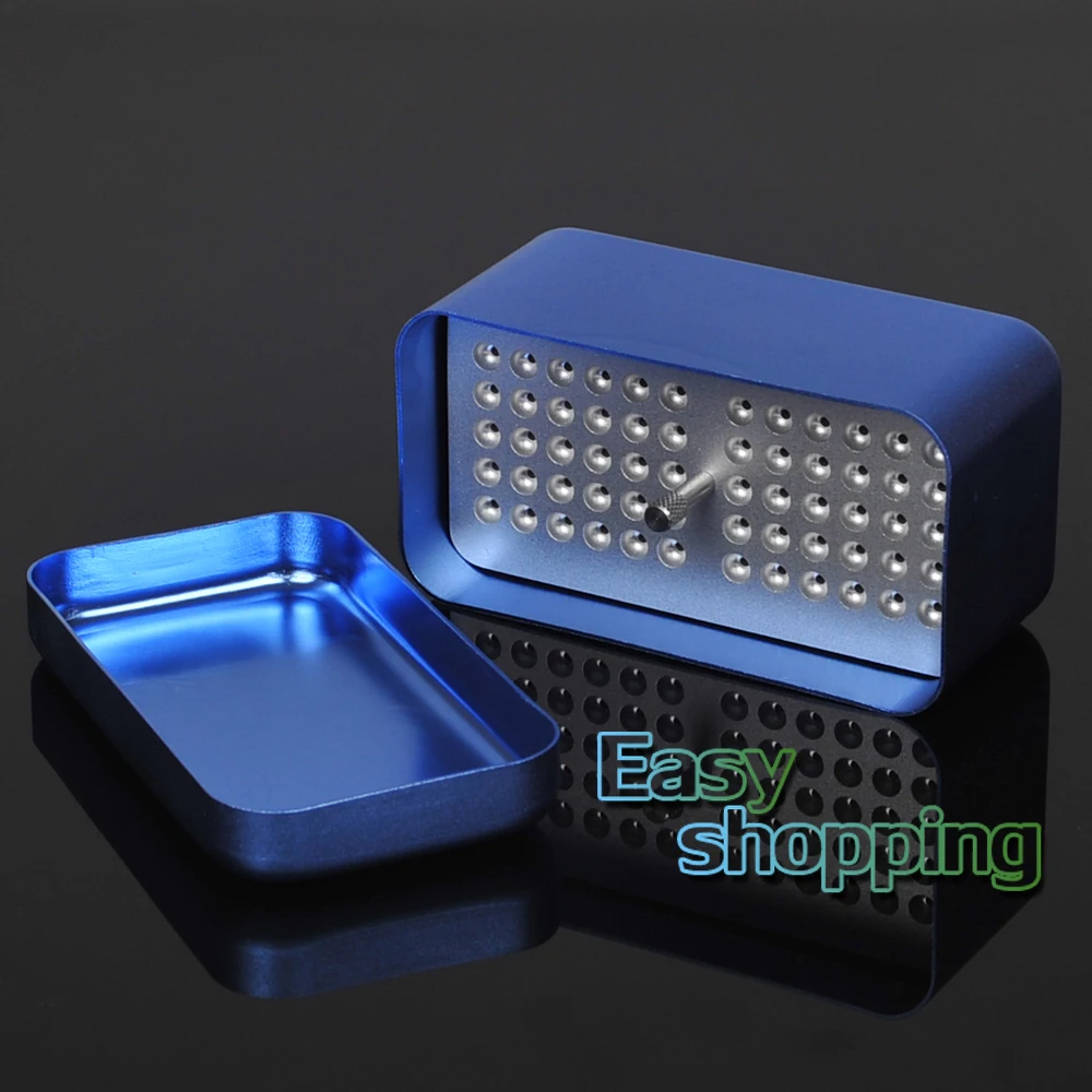 60 Holes Dental Lab Autoclave Disinfection Case Holder Box for Endodontic Reamer Blue
60 Holes Dental Lab Autoclave Disinfection Case Holder Box for Endodontic Reamer Blue