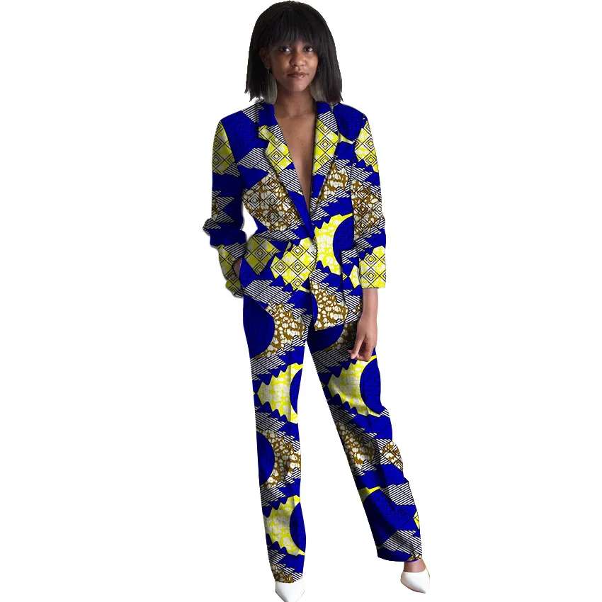 African print blazers with trousers women's set elegant pant+blazer dashiki suit female wedding/party outfits
African print blazers with trousers women's set elegant pant+blazer dashiki suit female wedding/party outfits