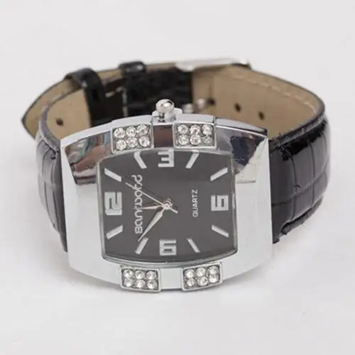 Women's Rhinestone Barrel Shape Case Faux Leather Band Analog Quartz Wrist Watch Bracelet
Women's Rhinestone Barrel Shape Case Faux Leather Band Analog Quartz Wrist Watch Bracelet