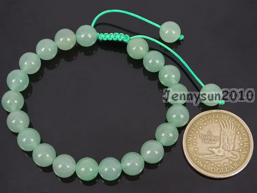 Handmade 8mm Adjustable Natural Green Aventurine Gems Stone Round Beads Bracelet Healing Reiki 5Strands/Pack
Handmade 8mm Adjustable Natural Green Aventurine Gems Stone Round Beads Bracelet Healing Reiki 5Strands/Pack