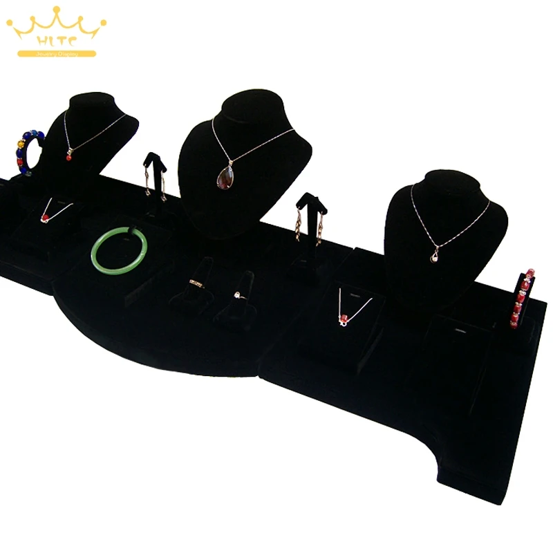 Black Velvet Jade Jewelry Display Set Necklace Pendant Earrings Stand Props Silver Displays Showcase Jewelry Organizer Cases
Black Velvet Jade Jewelry Display Set Necklace Pendant Earrings Stand Props Silver Displays Showcase Jewelry Organizer Cases