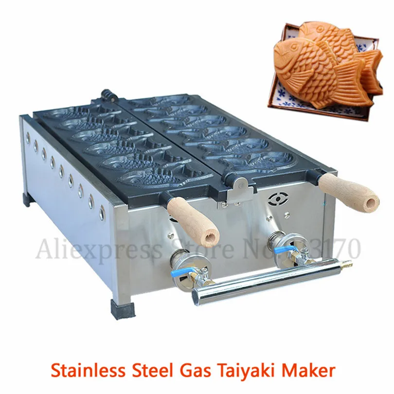 Газовая вафельная машина Taiyaki, устройство для приготовления пирожных Taiyaki в форме рыбы, японское устройство из нержавеющей стали для закусо...
Газовая вафельная машина Taiyaki, устройство для приготовления пирожных Taiyaki в форме рыбы, японское устройство из нержавеющей стали для закусо...