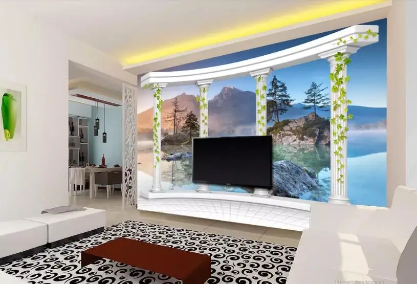 

wallpaper modern Custom wall papers home decor nature living room Lake scenery TV backdrop murals 3d wall