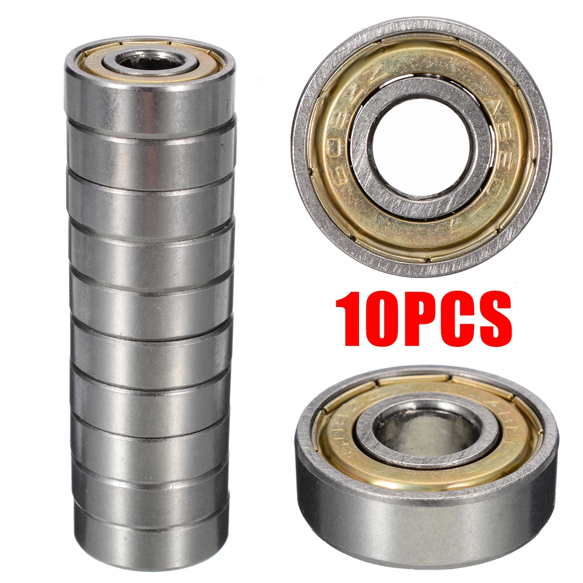 New 10Pcs Metal Shielded Ball Bearing 608ZZ 8x22mm High-Speed Miniature Bearings For Skateboard Scooter
New 10Pcs Metal Shielded Ball Bearing 608ZZ 8x22mm High-Speed Miniature Bearings For Skateboard Scooter