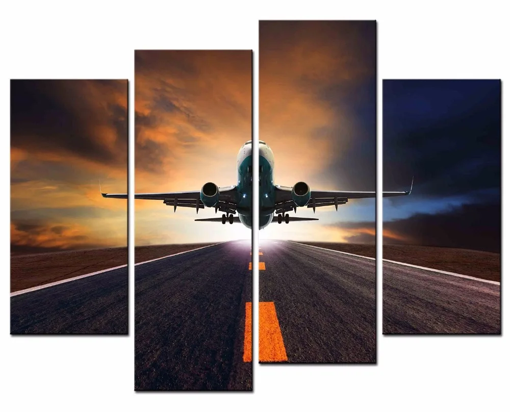 HOT Framed 4Pieces/set plane takes off Wall Art For Wall Decor Home Decoration Picture Paint on Canvas Prints Painting
HOT Framed 4Pieces/set plane takes off Wall Art For Wall Decor Home Decoration Picture Paint on Canvas Prints Painting