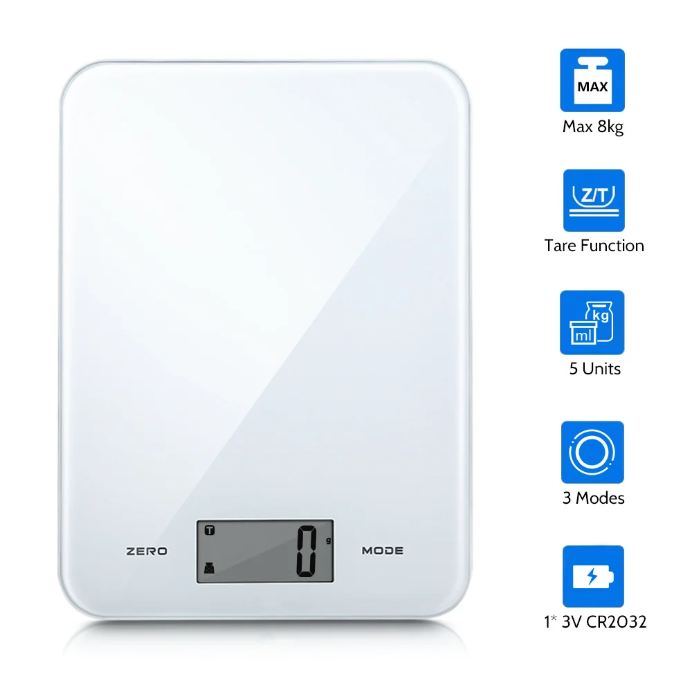 Electronic Kitchen Scale Digital Kitchen Food Scale Electronic Weighing Cooking Scale Tempered Glass Platform LED Display #40
Electronic Kitchen Scale Digital Kitchen Food Scale Electronic Weighing Cooking Scale Tempered Glass Platform LED Display #40