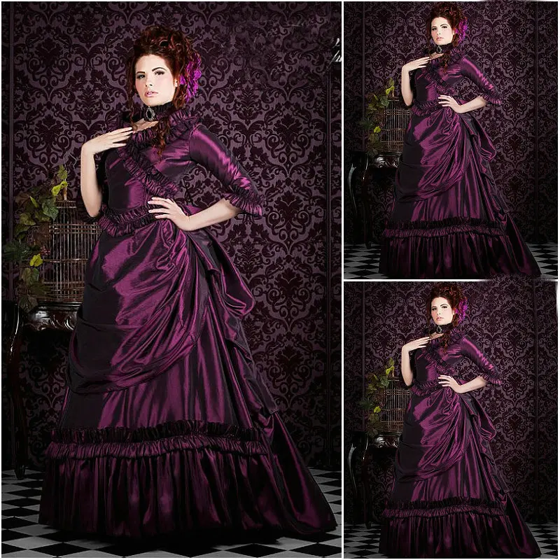 R-054 Victorian Gothic/Civil War Southern Belle loose Ball Gown Dress Halloween Vintage dresses Custom made
R-054 Victorian Gothic/Civil War Southern Belle loose Ball Gown Dress Halloween Vintage dresses Custom made
