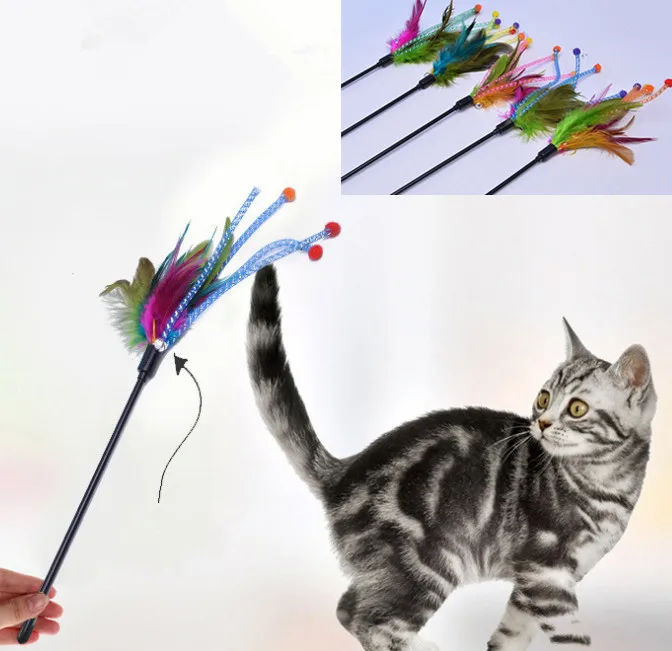 USD0.75/PC pet cat kitten toys feather cat teaser fishing rod playing toys sticks 30pcs/lot
USD0.75/PC pet cat kitten toys feather cat teaser fishing rod playing toys sticks 30pcs/lot