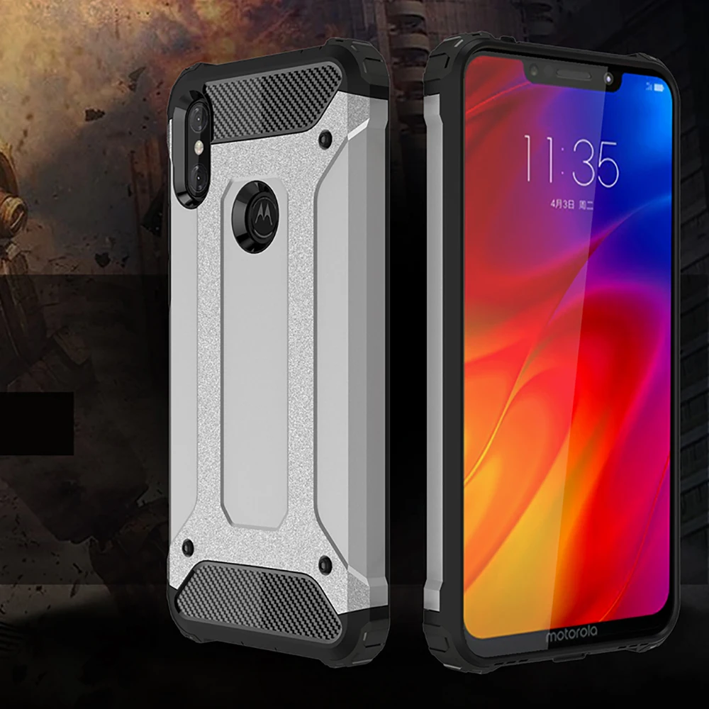 Противоударный чехол-накладка 6 2 дюйма для Moto One Power чехол Motorola P30 Note двойной