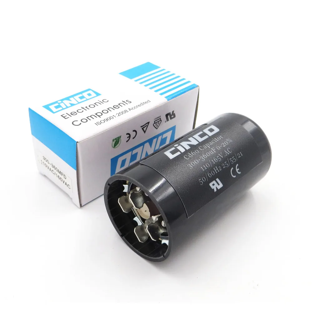 300 360 мкФ 110V 125V 165V CD60 мотор пусковые конденсаторы запуск двигателя ing mfd uf mf компрессор вентиляции и