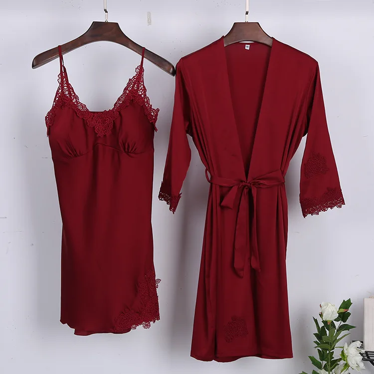 2018 NEW Womens 2PC Sleep Top Pants Suit Sexy Night Robe Sleepwear Sets Casual Summer Pajamas Sleep Nightwear Kimono Bath Gown
2018 NEW Womens 2PC Sleep Top Pants Suit Sexy Night Robe Sleepwear Sets Casual Summer Pajamas Sleep Nightwear Kimono Bath Gown