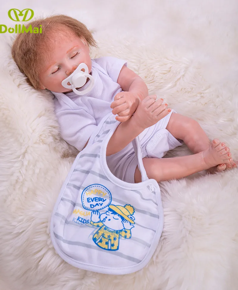 50cm handmade Reborn sleeping dolls lifelike rooted hair smile babies dolls Child Birthday Christmas Gift girls Brinquedos
50cm handmade Reborn sleeping dolls lifelike rooted hair smile babies dolls Child Birthday Christmas Gift girls Brinquedos