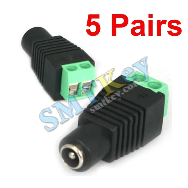 SMTKEY 5 пар CCTV Video Balun CCTV 5,5 мм x 2,1 мм штекер питания постоянного тока, соединительные клеммы
SMTKEY 5 пар CCTV Video Balun CCTV 5,5 мм x 2,1 мм штекер питания постоянного тока, соединительные клеммы