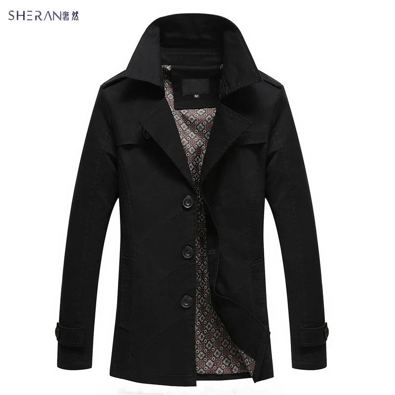SHERAN Mens Jackets And Coats 2018 Long Section Fashion Trench Man Coat Slim Jackets Casual Men Casual Fit Overcoat Outerwear
SHERAN Mens Jackets And Coats 2018 Long Section Fashion Trench Man Coat Slim Jackets Casual Men Casual Fit Overcoat Outerwear