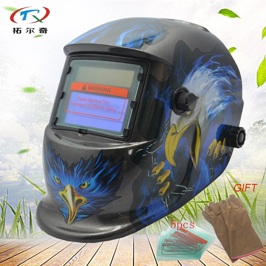 comfortable headwear Welding Helmet mask Auto Darkening solar and battery welding mask with gloves best machine HD80(2200DE)Y
comfortable headwear Welding Helmet mask Auto Darkening solar and battery welding mask with gloves best machine HD80(2200DE)Y