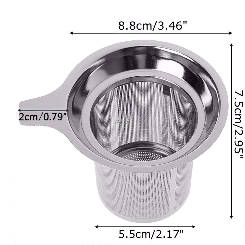New 1Pc Chic Stainless Steel Mesh Tea Infuser Metal Cup Strainer Tea Leaf Filter Sieve
New 1Pc Chic Stainless Steel Mesh Tea Infuser Metal Cup Strainer Tea Leaf Filter Sieve