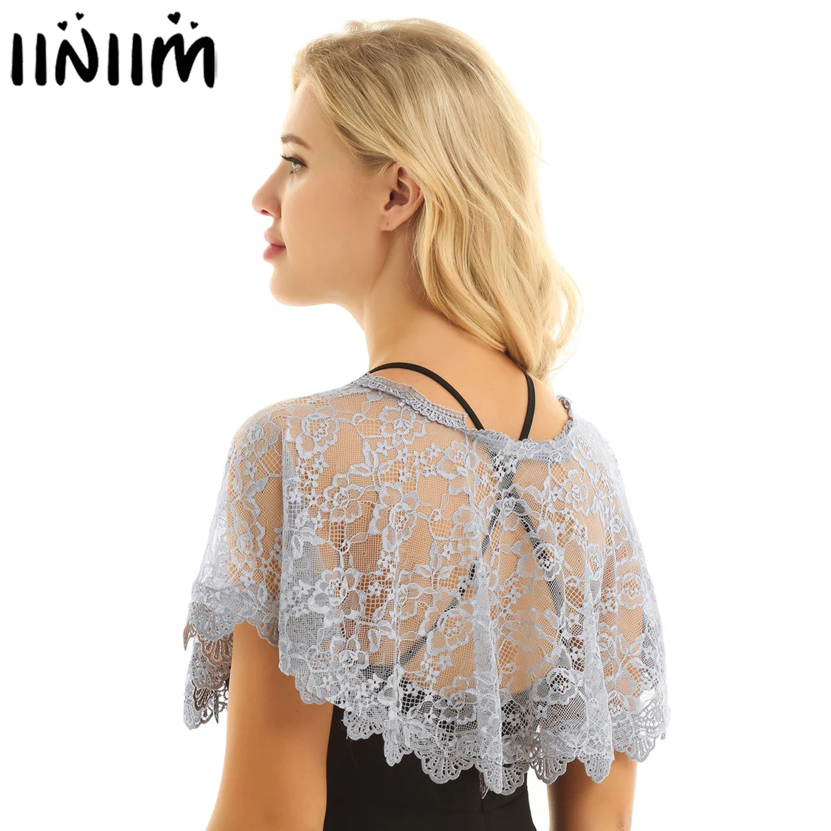 Womens Elegant Scoop Neck Bridal Cape Floral Lace Shawls and Wraps for Wedding or Evening Dresses Cocktail Parties Accessories
Womens Elegant Scoop Neck Bridal Cape Floral Lace Shawls and Wraps for Wedding or Evening Dresses Cocktail Parties Accessories