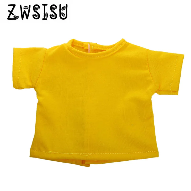 Hot sell yellow T-shirt for 18 inch American doll accessories, is to give child the best gift in the birhday party b1010
Hot sell yellow T-shirt for 18 inch American doll accessories, is to give child the best gift in the birhday party b1010