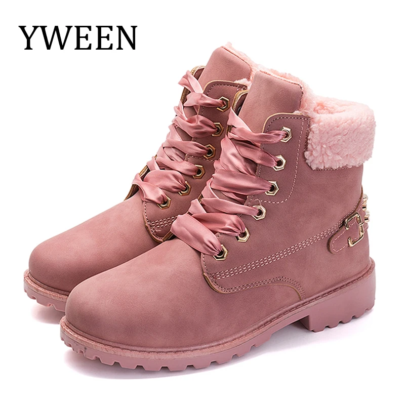 YWEEN Women Boots Lace up Solid Casual Ankle Boots Round Toe Women Shoes winter snow boots Brand Woman Ankle Botas Hard Outsole
YWEEN Women Boots Lace up Solid Casual Ankle Boots Round Toe Women Shoes winter snow boots Brand Woman Ankle Botas Hard Outsole
