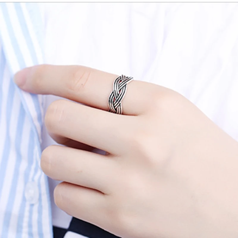 MEYRROYU 925 Sterling Silver Ring Japanese and Korean Style Retro Woven Open Ring Thai Silver Ladies Fashion Jewelry Wholesale
MEYRROYU 925 Sterling Silver Ring Japanese and Korean Style Retro Woven Open Ring Thai Silver Ladies Fashion Jewelry Wholesale