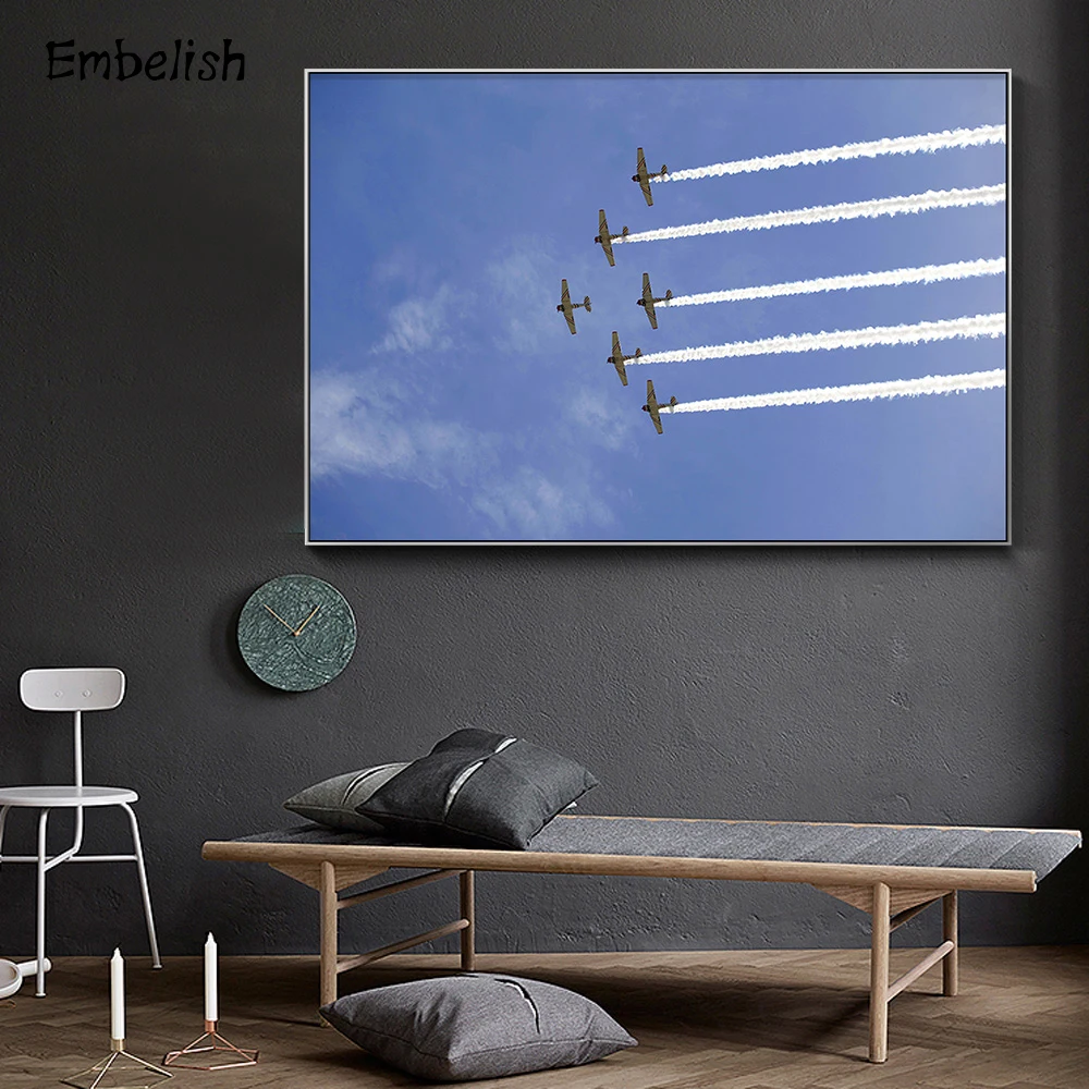 Embelish 1 Pieces Many Planes In Blue Sky Landscape HD Print On Canvas Framed Painting Modern Home Decor Wall Art Picture Poster
Embelish 1 Pieces Many Planes In Blue Sky Landscape HD Print On Canvas Framed Painting Modern Home Decor Wall Art Picture Poster