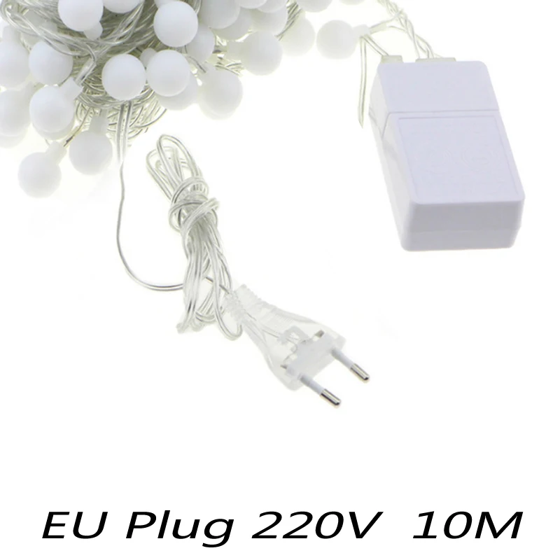 LED String Lights 10M 50LEDs 80LEDs Ball Fairy Garland Light EU Plug 220V Operated Wedding Christmas Outdoor Decoration
LED String Lights 10M 50LEDs 80LEDs Ball Fairy Garland Light EU Plug 220V Operated Wedding Christmas Outdoor Decoration