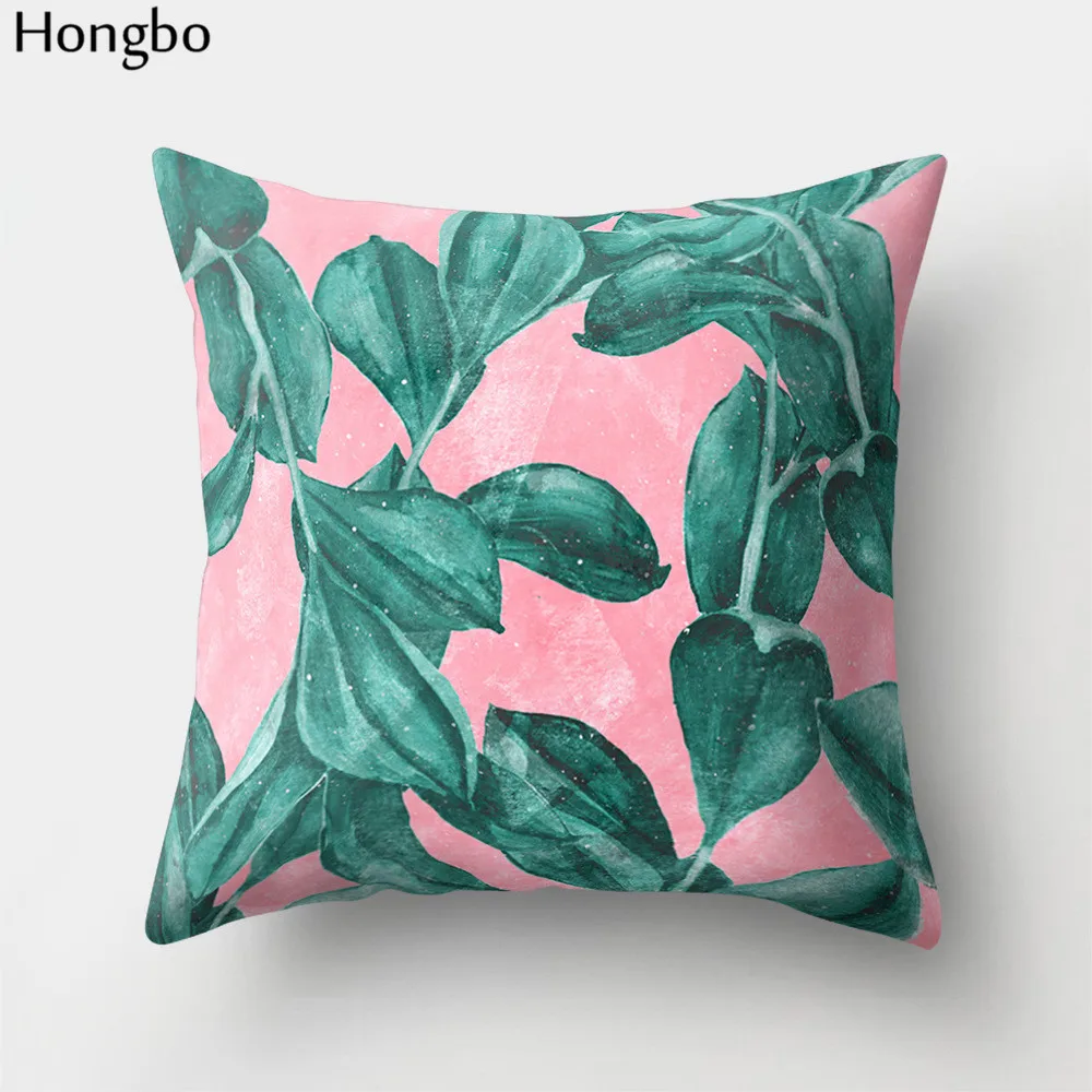 Hongbo 1 шт. Тропический дождевой лес зеленые листья ананас Кокосовая Подушка Чехол
