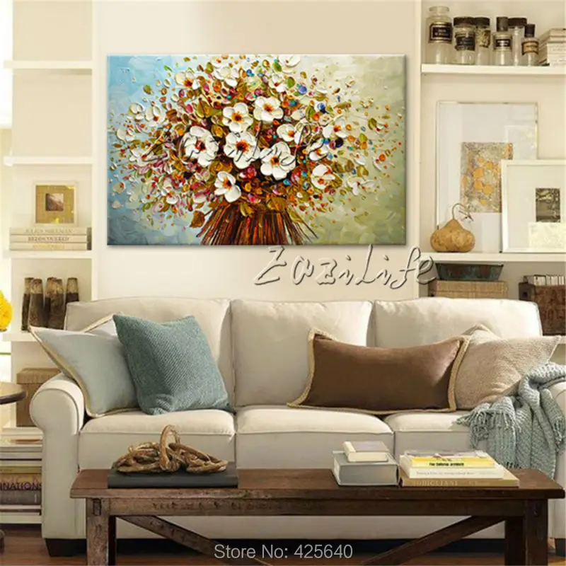 Wall Painting Hand Painted palette knife 3D texture flower Hand Painted Canvas Oil Painting Wall Pictures For Living Room 8
Wall Painting Hand Painted palette knife 3D texture flower Hand Painted Canvas Oil Painting Wall Pictures For Living Room 8