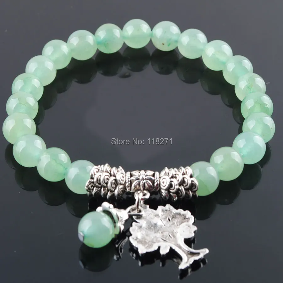 Natural Aventurine Stone Bracelets Tree of Life Mala Beads Reiki Chakra Healing Meditation Energy Bangles Fashion Jewelry PK3216
Natural Aventurine Stone Bracelets Tree of Life Mala Beads Reiki Chakra Healing Meditation Energy Bangles Fashion Jewelry PK3216