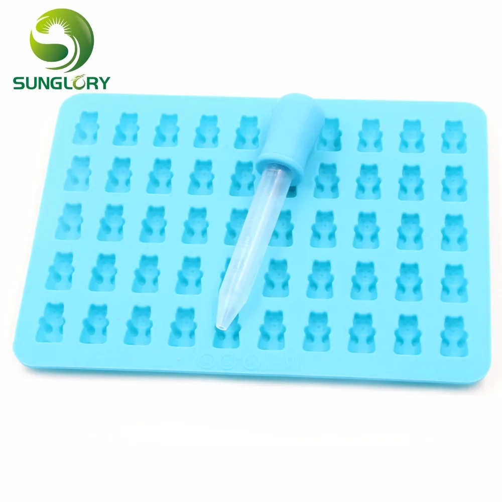 Bakeware Small Pastry Baking Pad Kitchen 50 Little Bear DIY Chocolate Silicone Mold Including 1PC Dropper Cake Decorating Tools
Bakeware Small Pastry Baking Pad Kitchen 50 Little Bear DIY Chocolate Silicone Mold Including 1PC Dropper Cake Decorating Tools