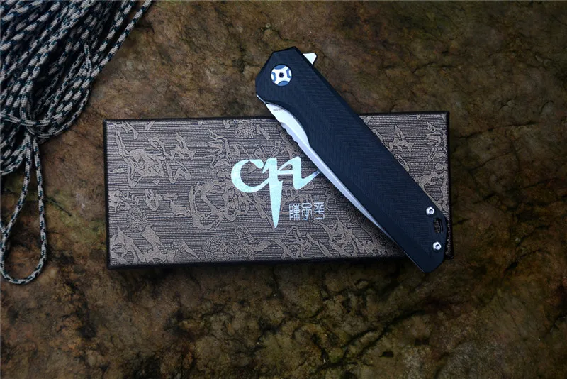 CH3507 G10 Handle Folding D2 Blade Ball Bearing Washer Flipper Pocket Knife with Clip Black or Blue
CH3507 G10 Handle Folding D2 Blade Ball Bearing Washer Flipper Pocket Knife with Clip Black or Blue