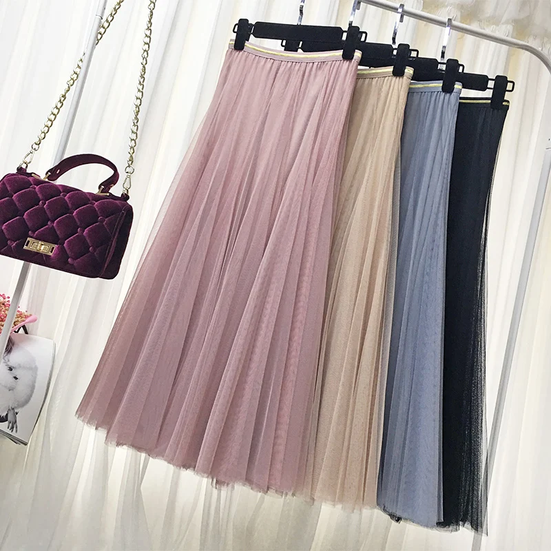 LJSXLS Korean Fashion Mesh Skirts Women Jupe Longue 2022 Spring Autumn Casual High Waist Long A-line Pink Skirt Saia Feminina
LJSXLS Korean Fashion Mesh Skirts Women Jupe Longue 2022 Spring Autumn Casual High Waist Long A-line Pink Skirt Saia Feminina