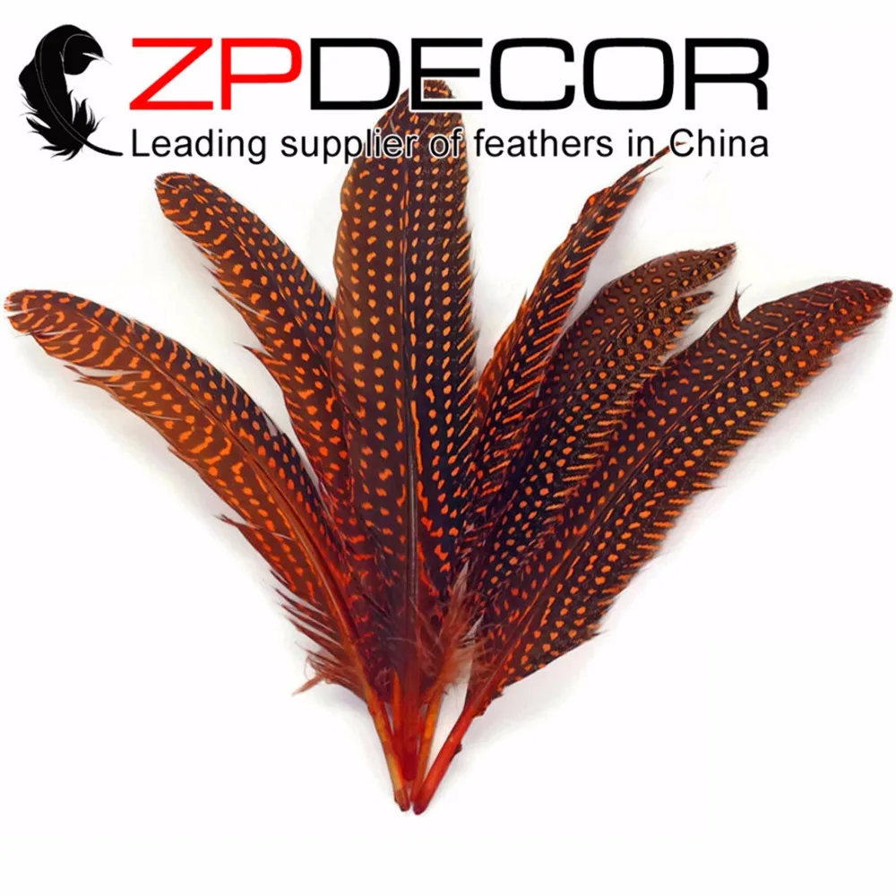 ZPDECOR 6-8inch(15-20cm) 100pieces/lot Handwork Dyed Orange Polka Dot Guinea Fowl Wing quills Feathers
ZPDECOR 6-8inch(15-20cm) 100pieces/lot Handwork Dyed Orange Polka Dot Guinea Fowl Wing quills Feathers