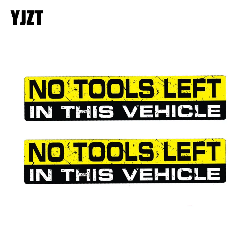 YJZT 2X 15CM*3CM Reflective Warning NO TOOLS LEFT IN THIS VEHICLE Car Sticker Decal PVC 12-1201
YJZT 2X 15CM*3CM Reflective Warning NO TOOLS LEFT IN THIS VEHICLE Car Sticker Decal PVC 12-1201
