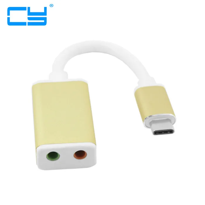USB 3.1 Type C Male USB-C to 3.5mm Audio Speakder Microphone Female Adapter for New Macbook & Chromebook
USB 3.1 Type C Male USB-C to 3.5mm Audio Speakder Microphone Female Adapter for New Macbook & Chromebook