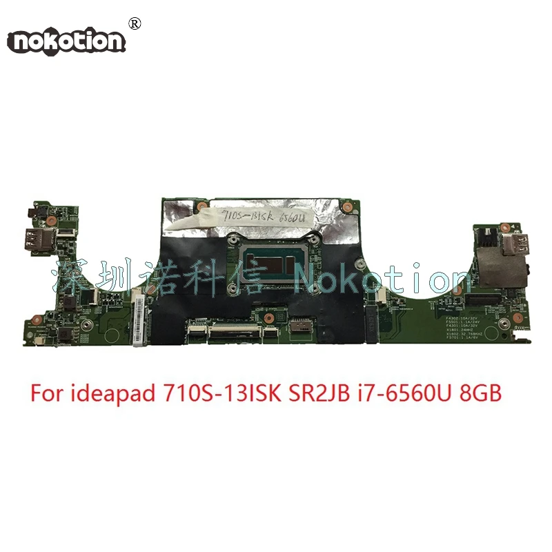 NOKOTION LS710 MB 448.07D05.0011 для lenovo ideapad 710S-13ISK 13,3 дюймов, материнская плата ноутбука SR2JB i7-6560U, 8 Гб памяти
NOKOTION LS710 MB 448.07D05.0011 для lenovo ideapad 710S-13ISK 13,3 дюймов, материнская плата ноутбука SR2JB i7-6560U, 8 Гб памяти